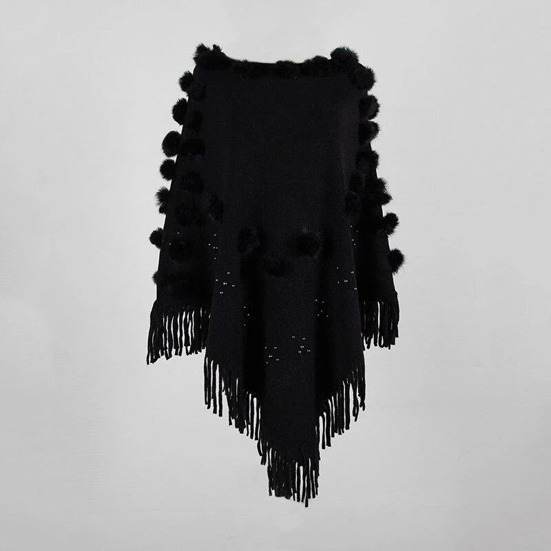 Poncho avec Pompon – Image 4