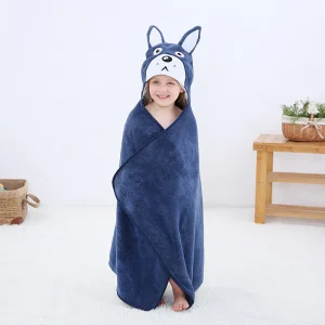 Poncho Bain Enfant Ecureuil