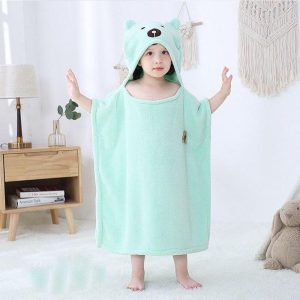 Poncho Bain Enfant Ours