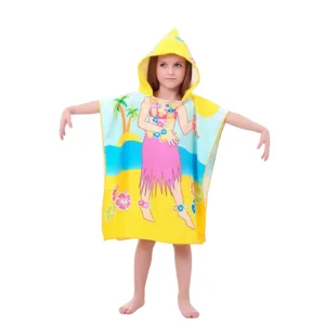Poncho bain enfants