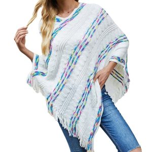 Poncho blanc