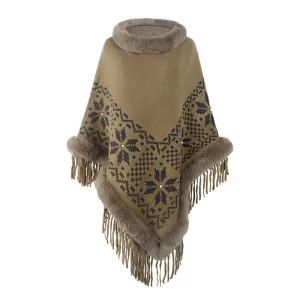 Poncho Cape Chaud Pour Femme