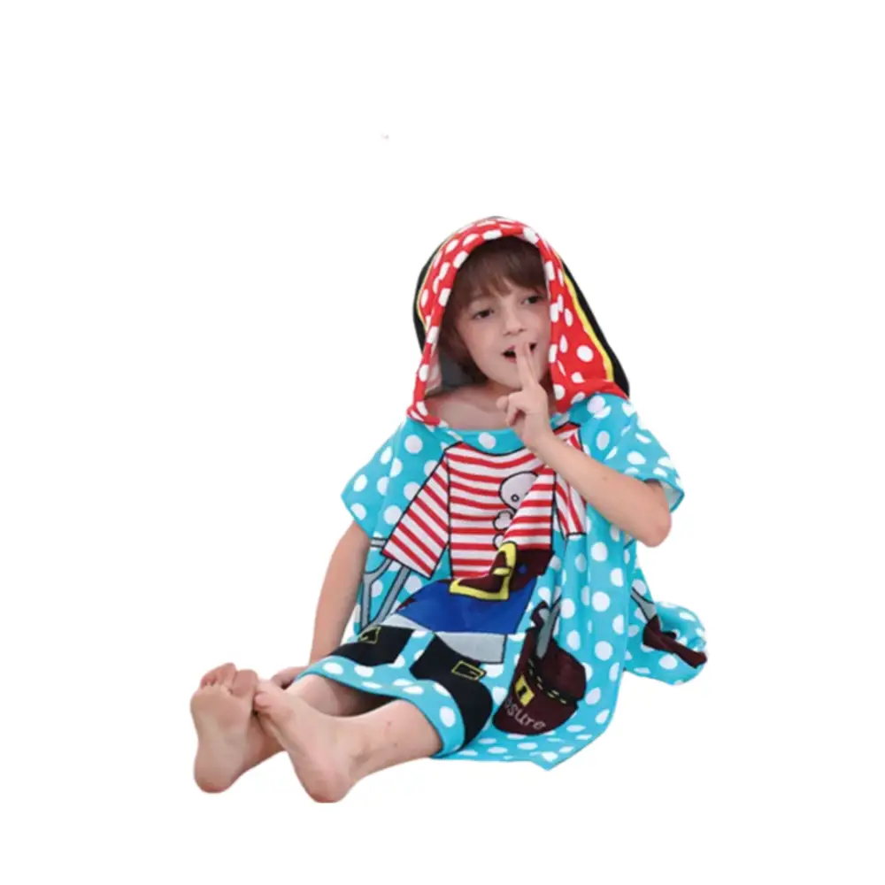Poncho cape de bain enfant garçon – Image 3