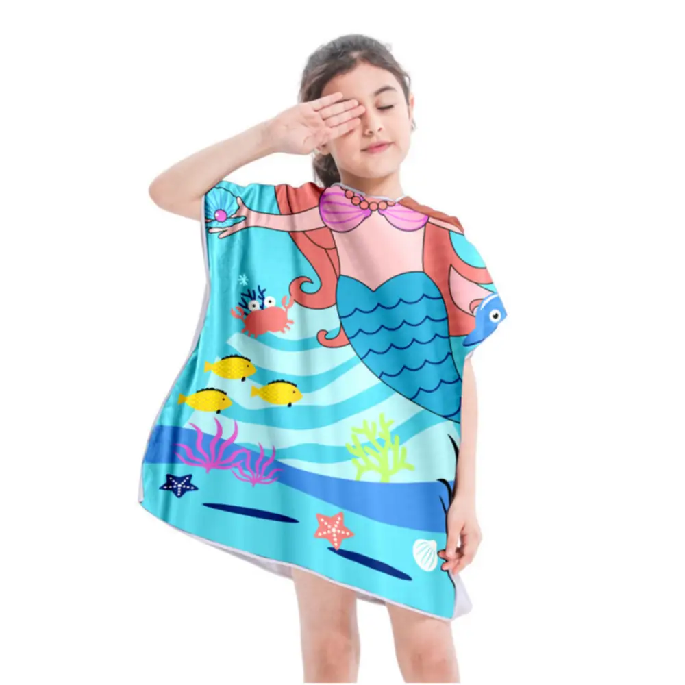 Poncho cape de plage enfants – Image 4
