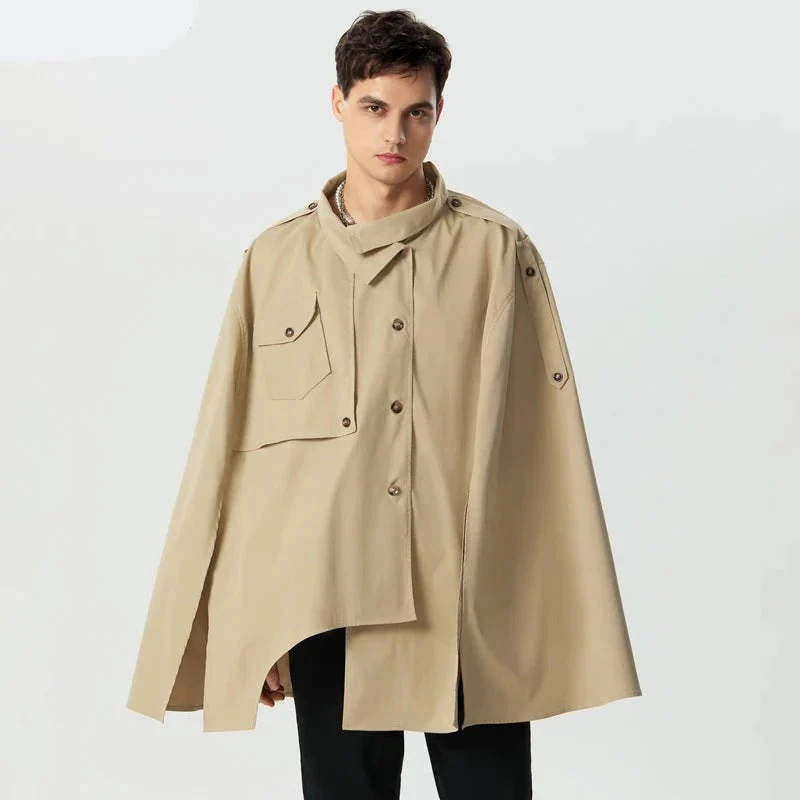 Poncho Cape Trench Homme – Image 7