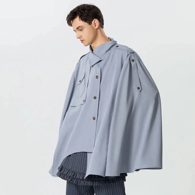 Poncho Cape Trench Homme – Image 4