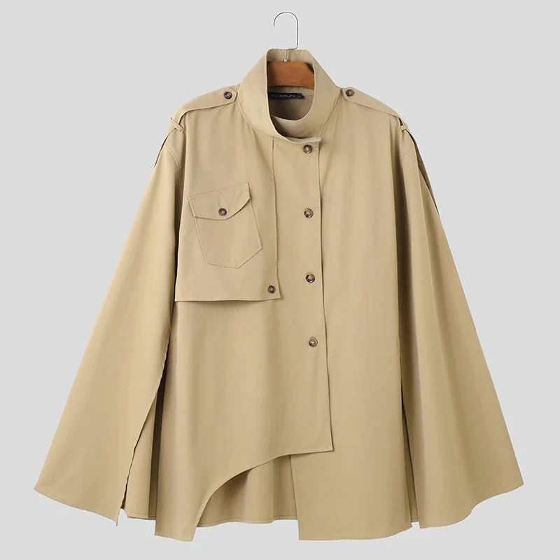 Poncho Cape Trench Homme – Image 9