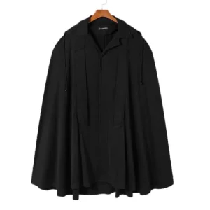 Poncho capuche homme