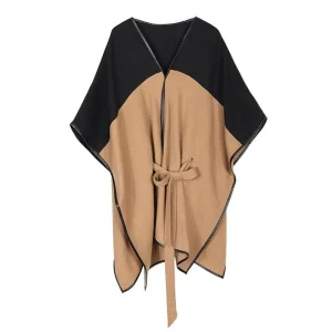 Poncho Ceinture Femme