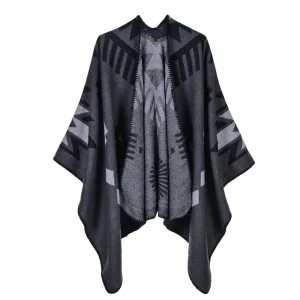 Poncho chale femme