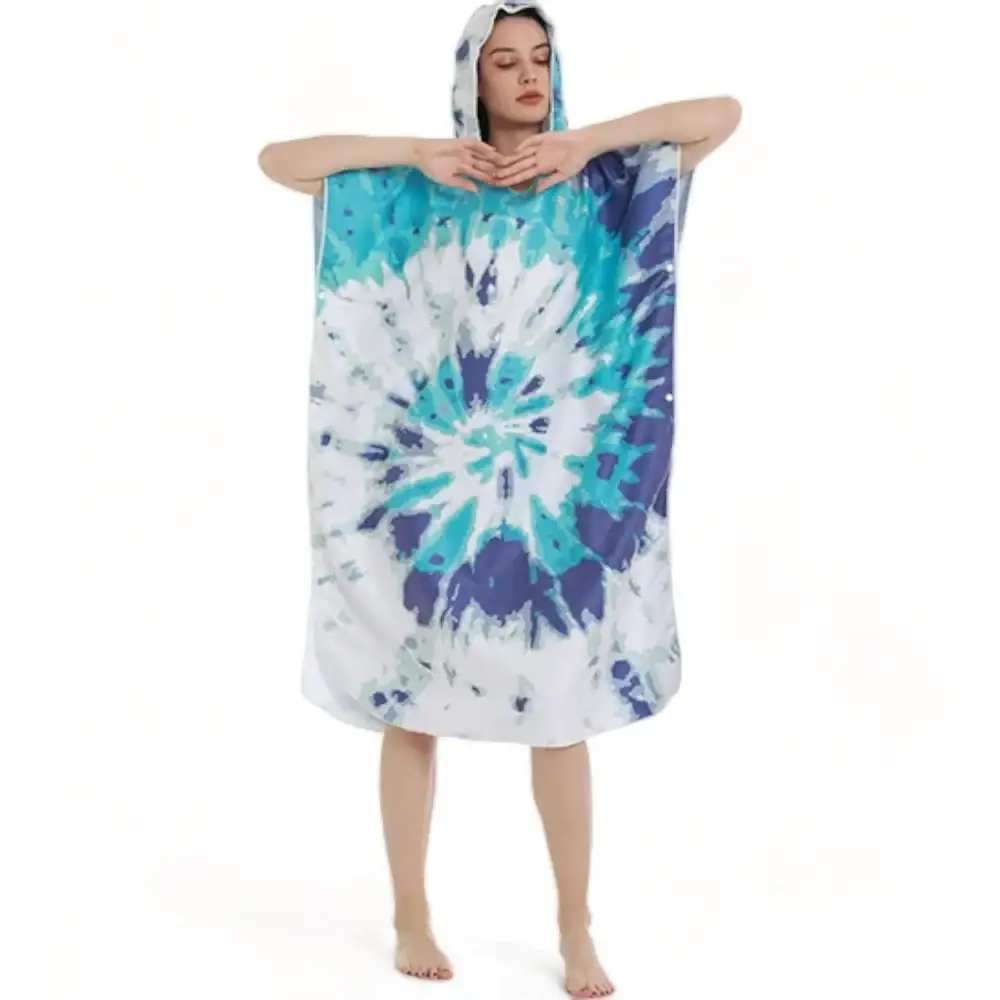 Poncho de bain adulte avec capuche – Image 8