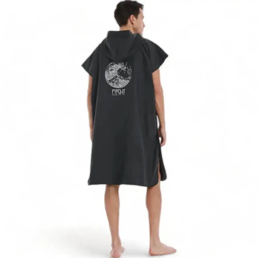 Poncho de bain adulte avec capuche – Image 3