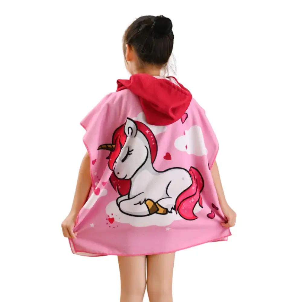 Poncho de bain pour petite fille – Image 3
