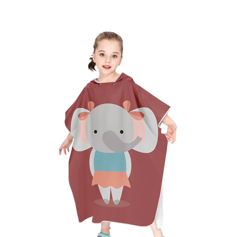 Poncho de plage enfant coton – Image 3