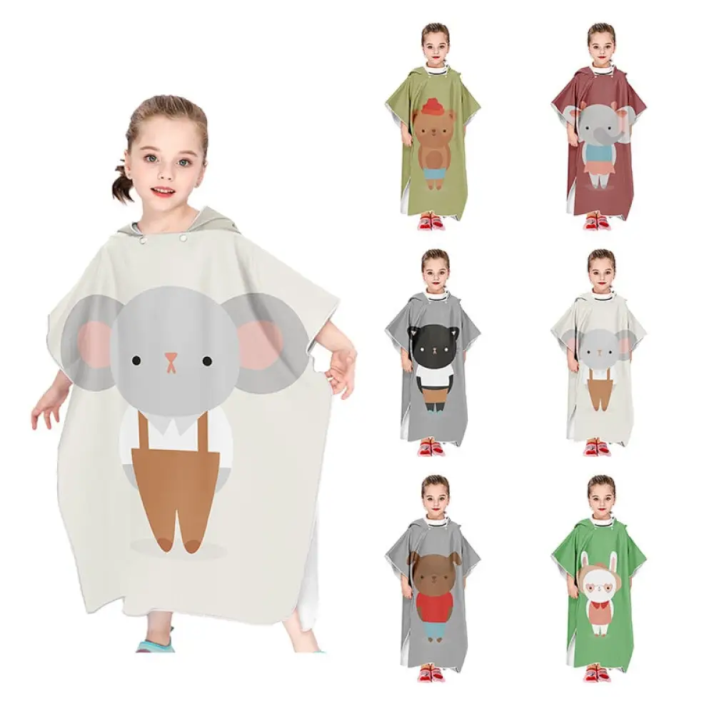 Poncho de plage enfant coton – Image 2