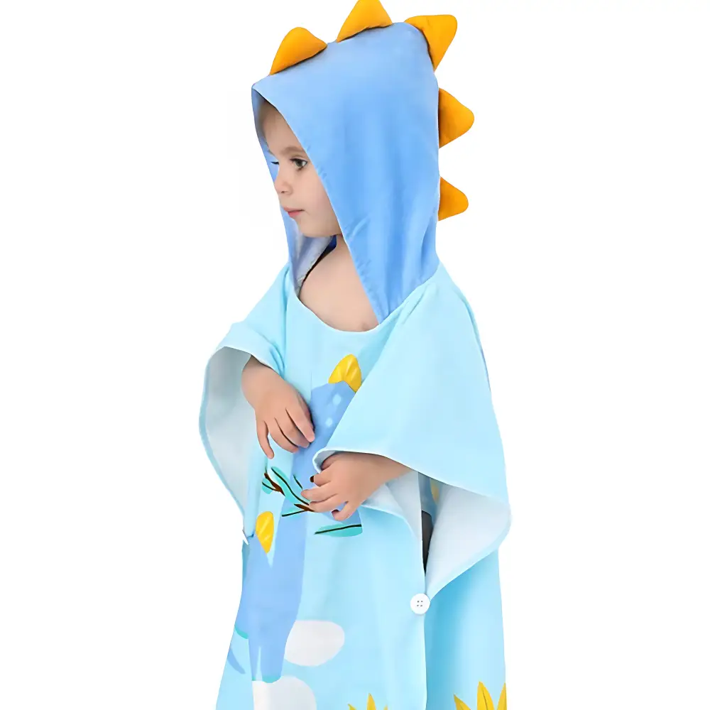 Poncho de plage enfant en coton – Image 4