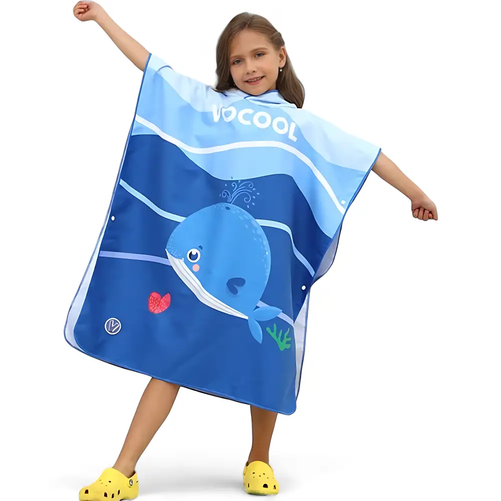 Poncho de plage enfant en dessin animé – Image 2
