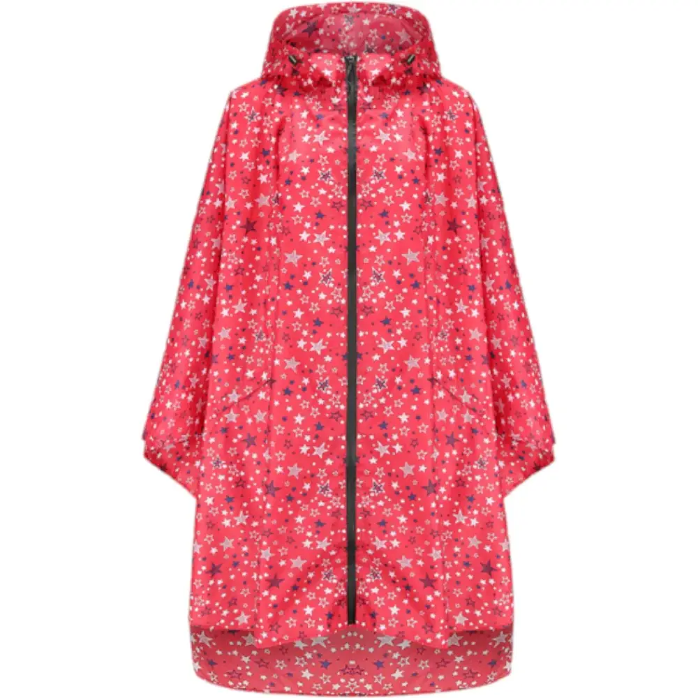 Poncho de pluie femme rouge – Image 5