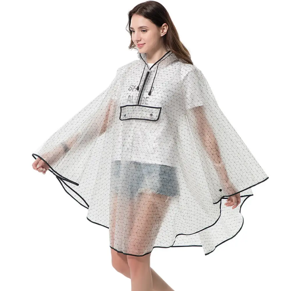 Poncho de pluie femme transparent – Image 4