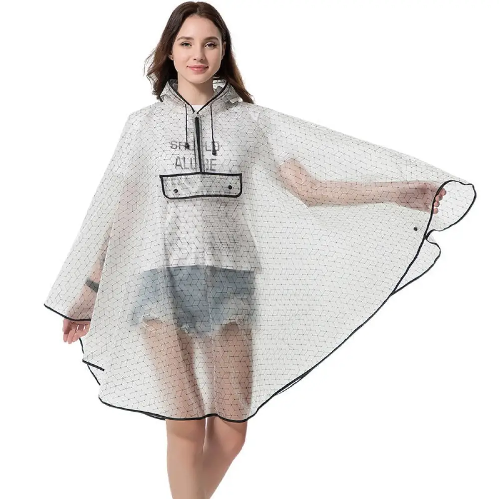 Poncho de pluie femme transparent – Image 2