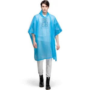 Poncho de pluie homme transparent