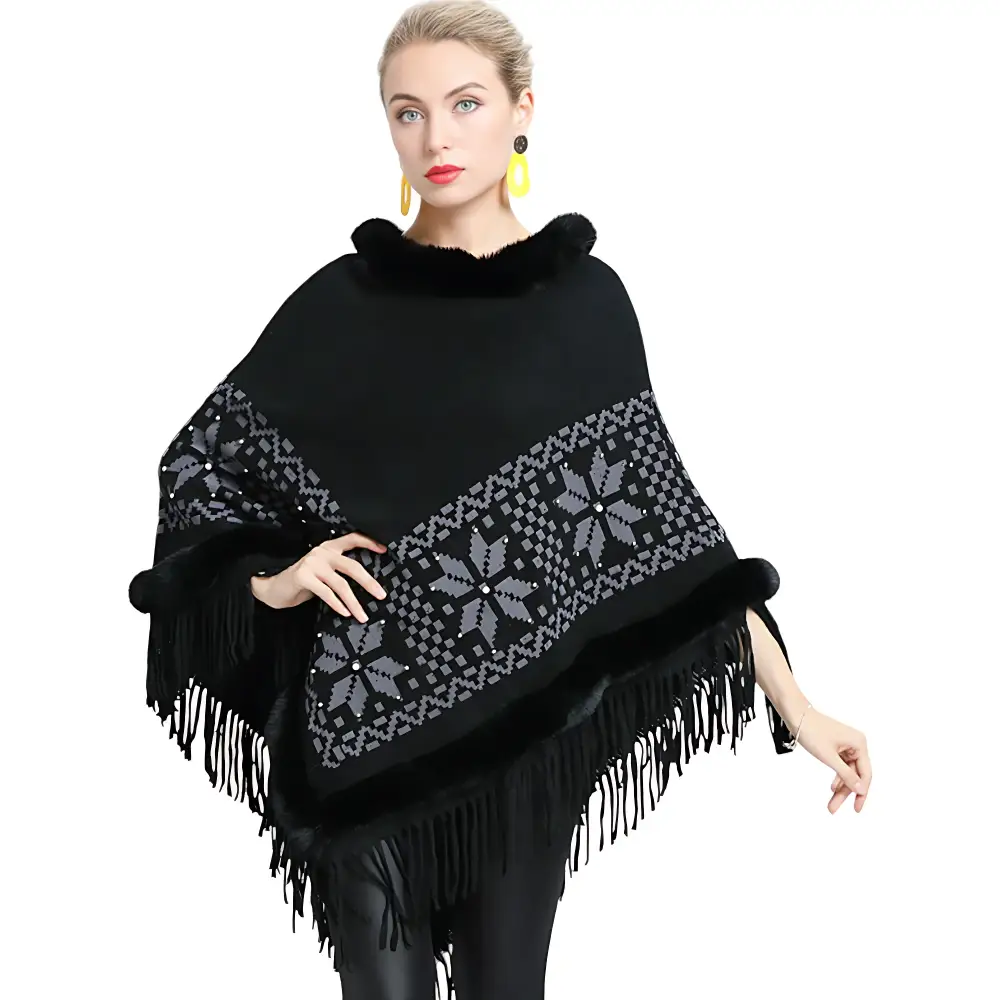 Poncho en polaire femme – Image 8