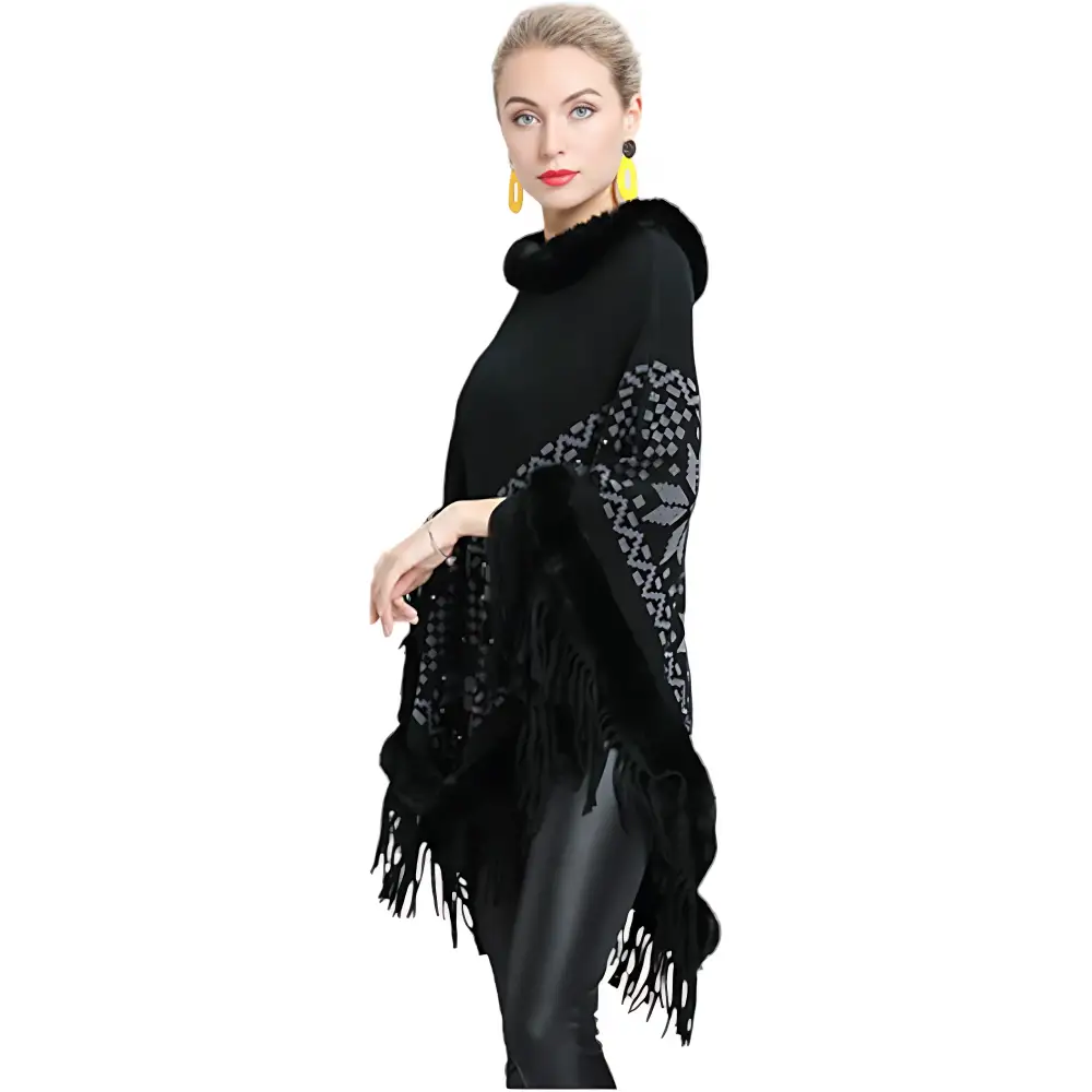 Poncho en polaire femme – Image 9