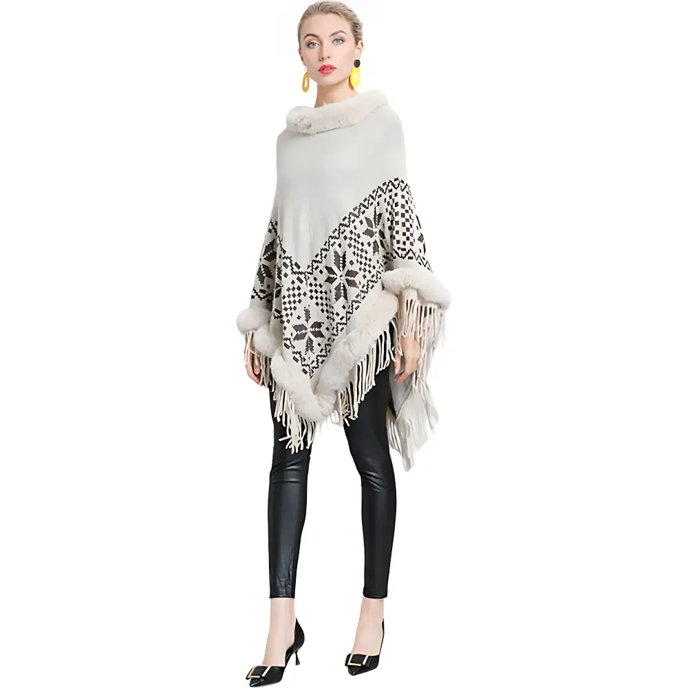 Poncho en polaire femme – Image 3