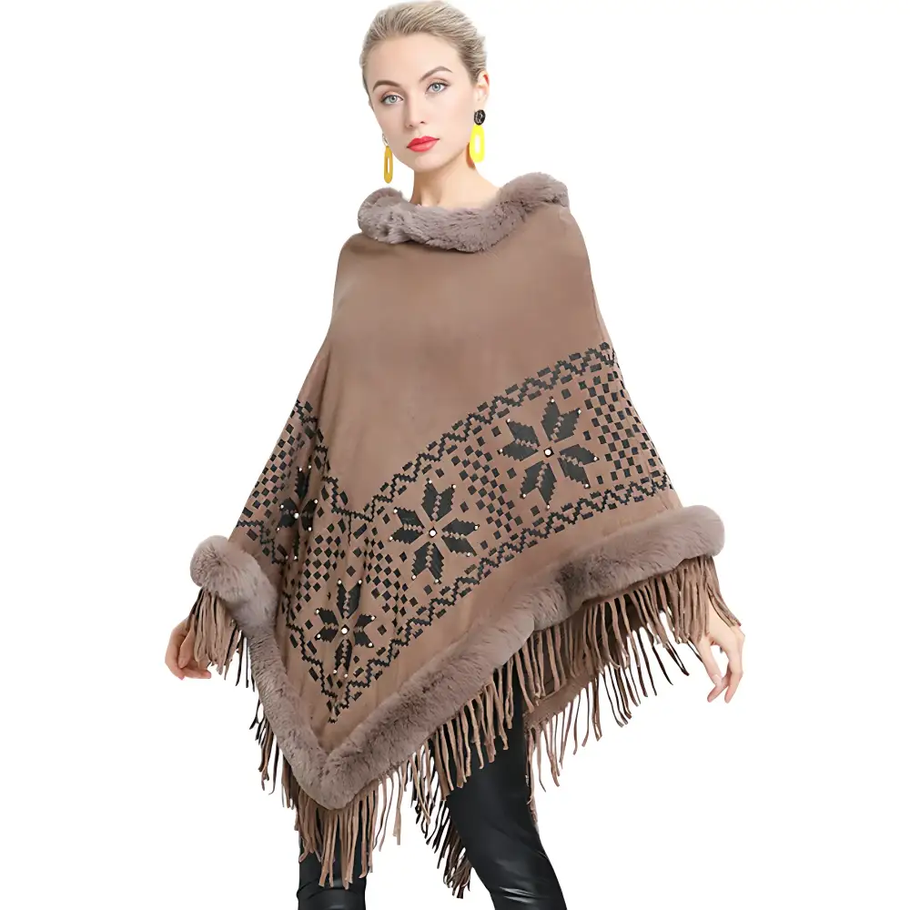 Poncho en polaire femme – Image 5