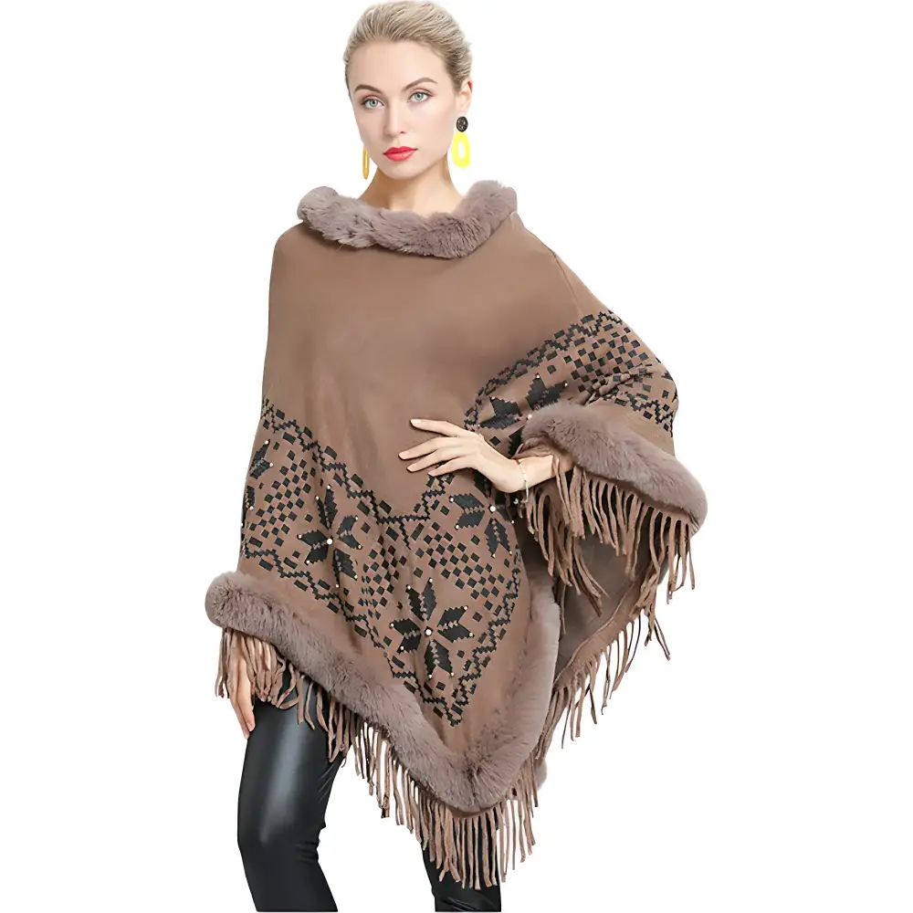 Poncho en polaire femme – Image 6