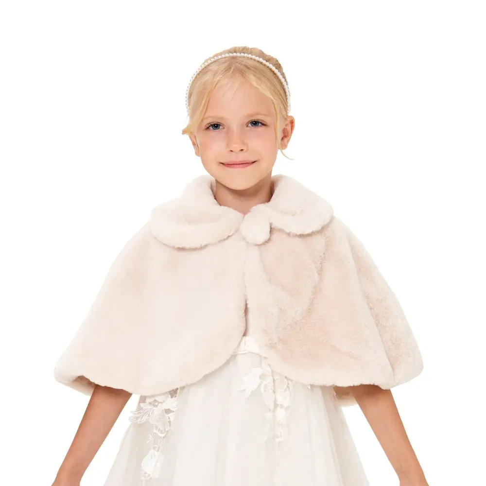 Poncho enfant fourrure