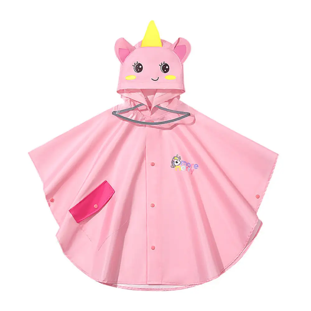Poncho enfant rose – Image 3