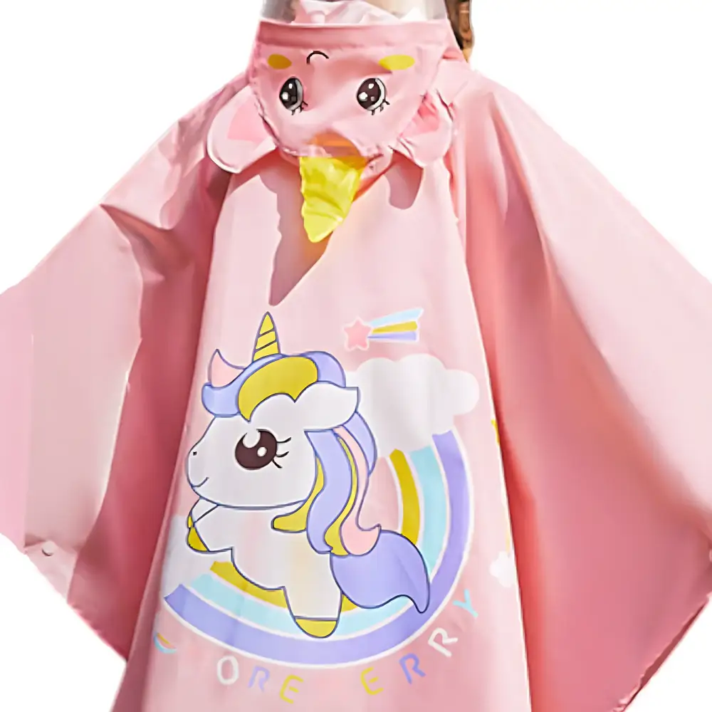 Poncho enfant rose – Image 5