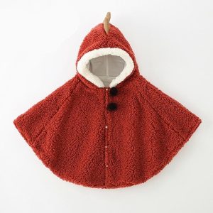 Poncho Enfant Rouge