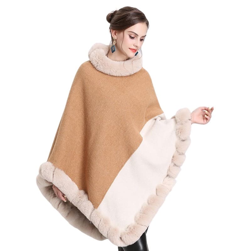 Poncho fausse fourrure – Image 4