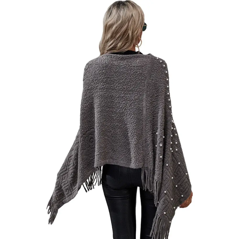 Poncho femme a franges – Image 7
