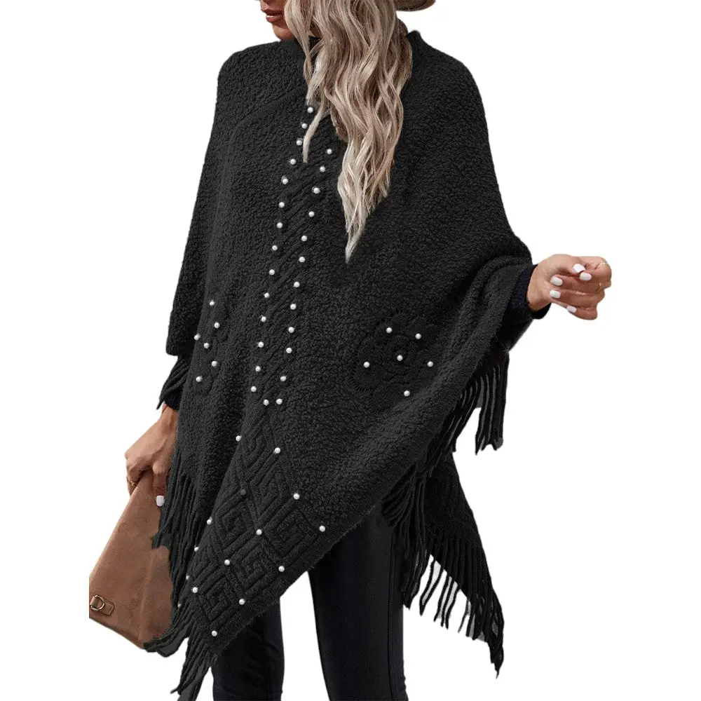 Poncho femme a franges – Image 9