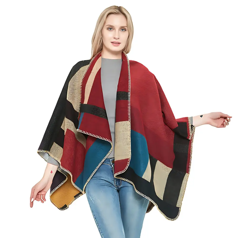 Poncho femme cachemire