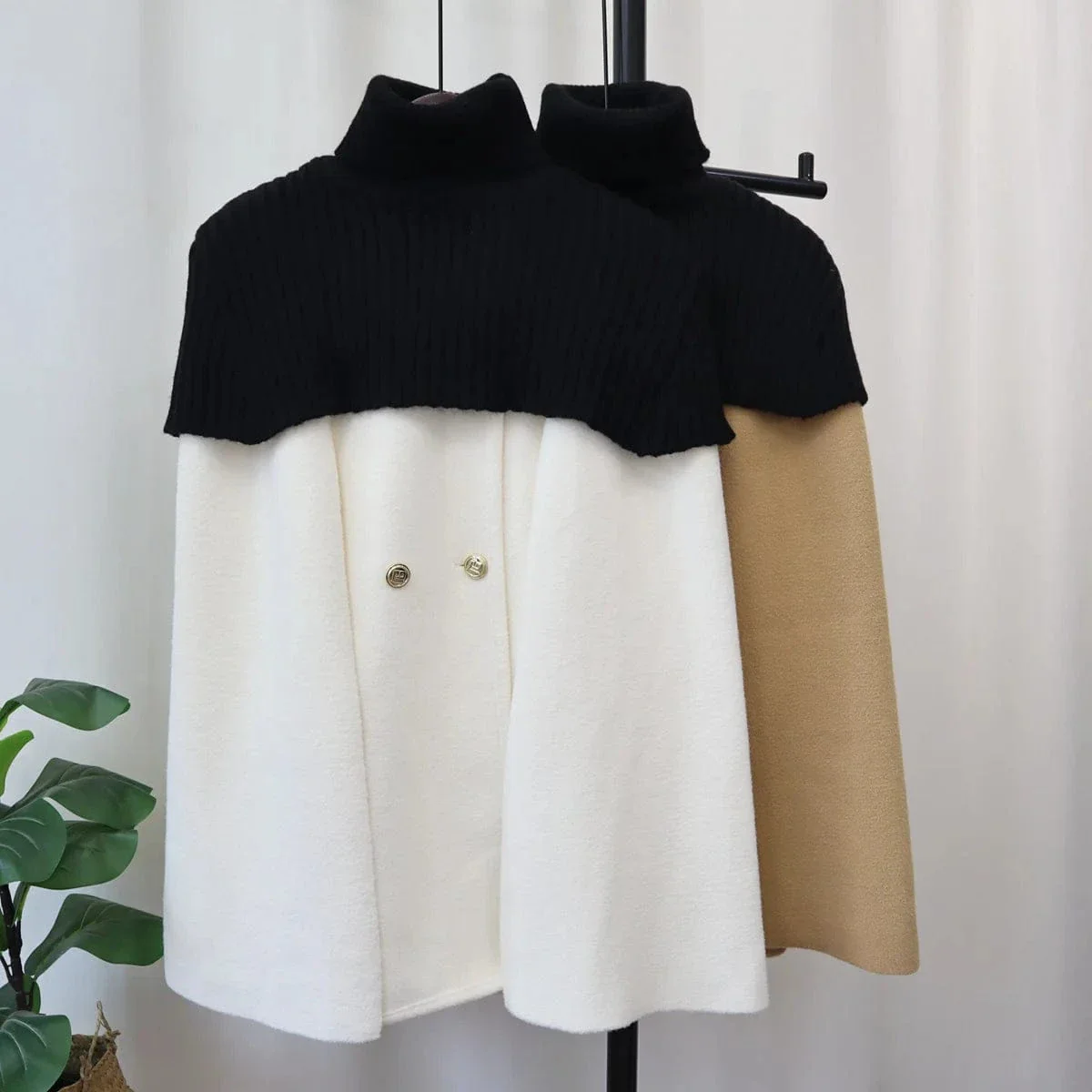 Poncho Femme Cachemire Bi-ton – Image 6