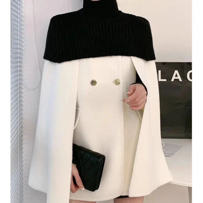 Poncho Femme Cachemire Bi-ton – Image 4