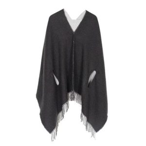 Poncho Uni-Réversible Femme Cachemire