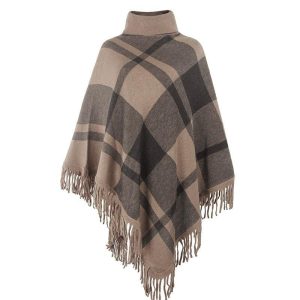 Poncho femme chaud