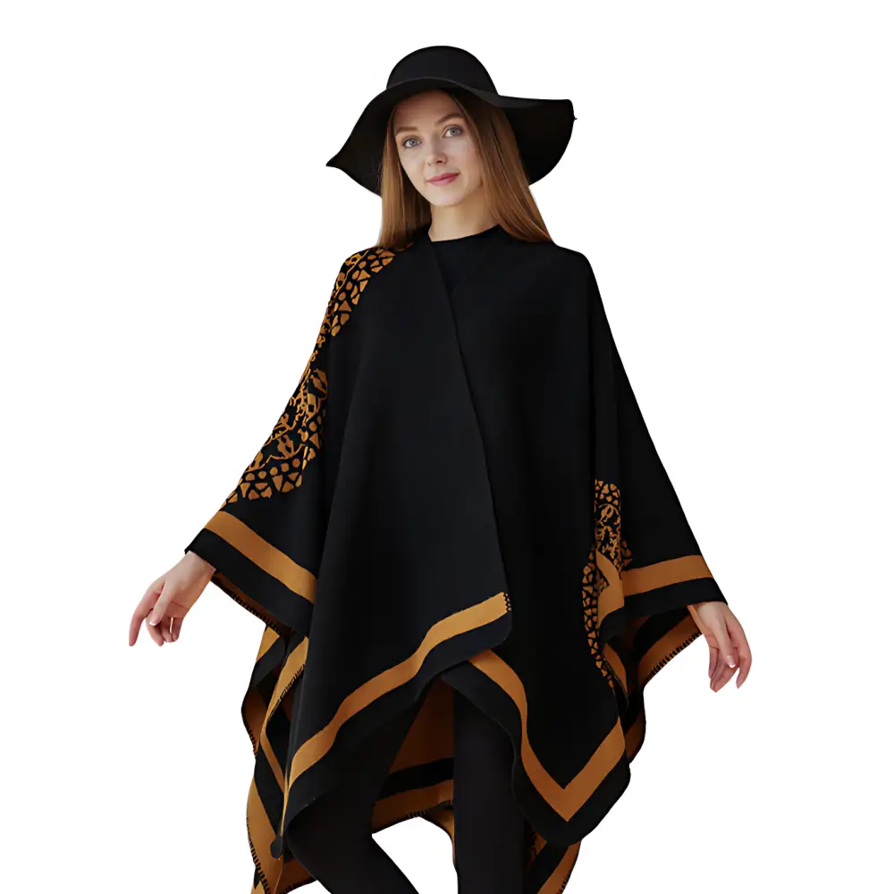 Poncho femme élégant