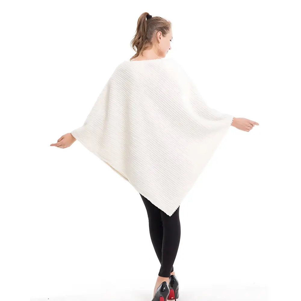 Poncho femme en polaire – Image 4