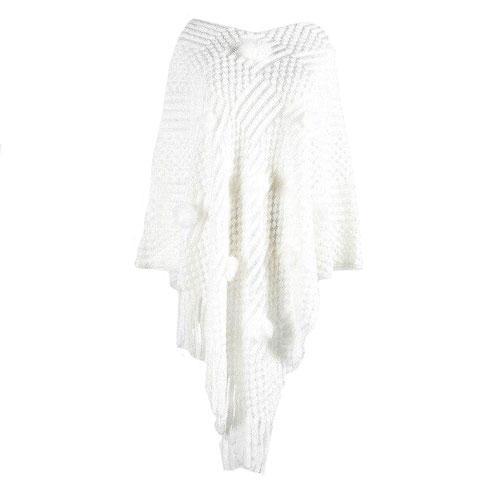 Poncho Pompons-Fin Femme – Image 6