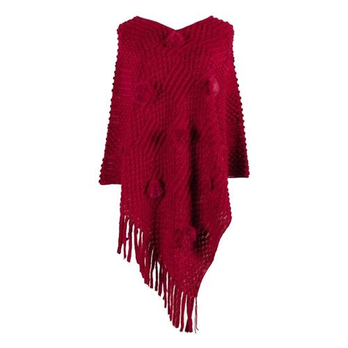 Poncho Pompons-Fin Femme – Image 3