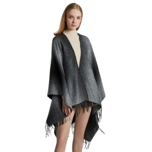Poncho femme hiver