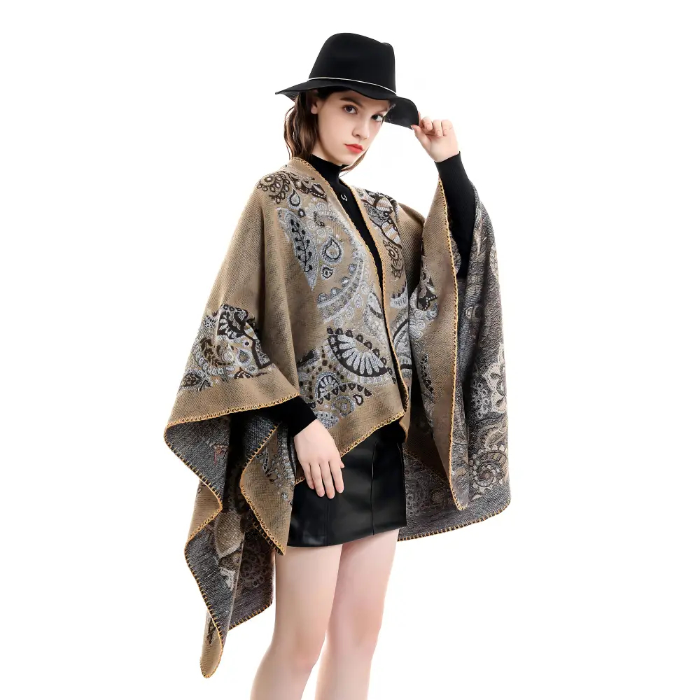 Poncho femme laine cachemire – Image 5