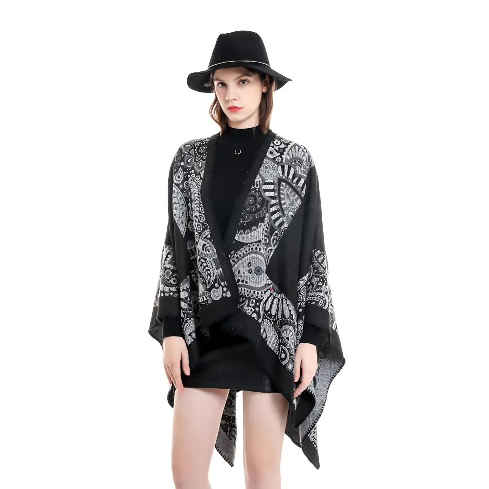 Poncho femme laine cachemire – Image 3