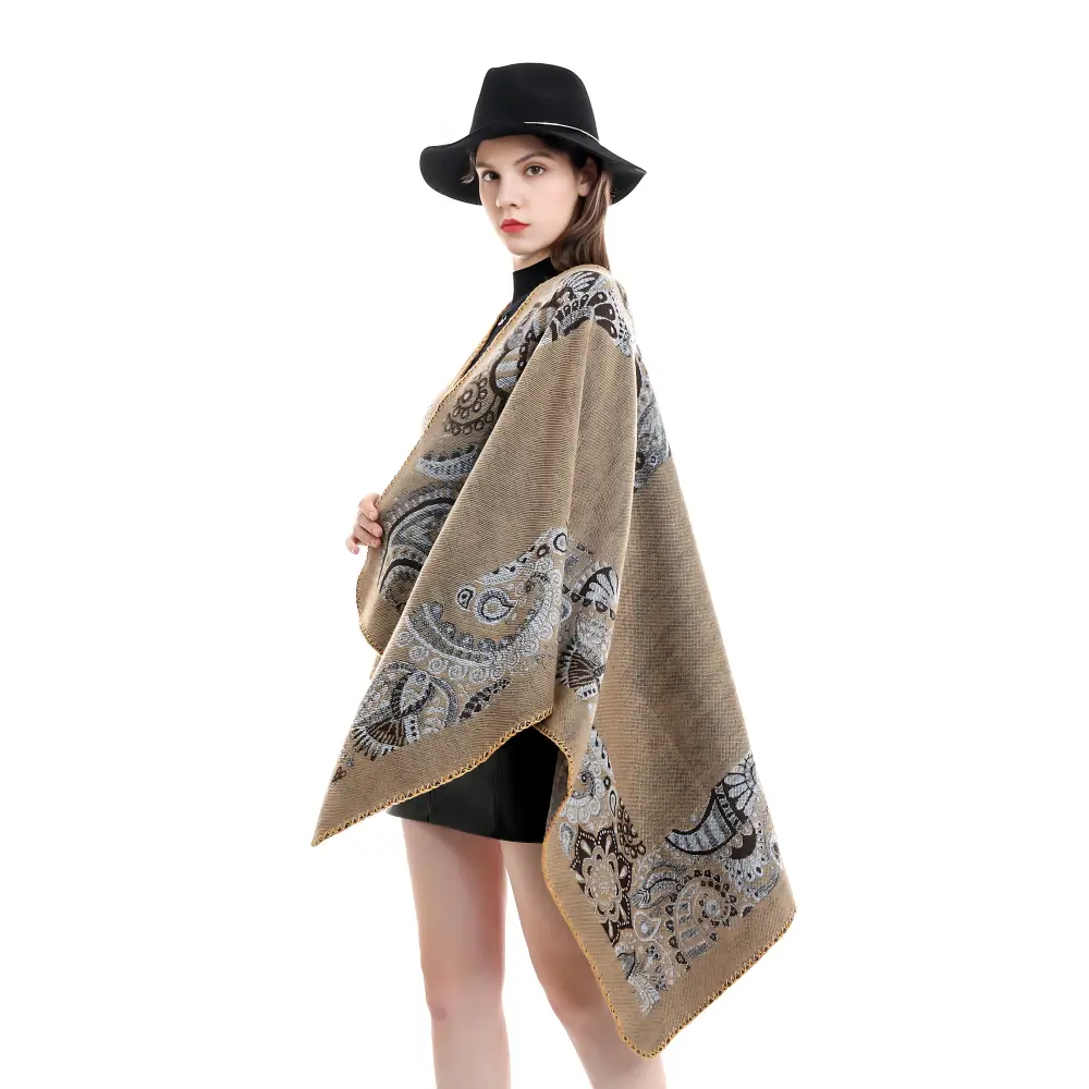 Poncho femme laine cachemire – Image 6